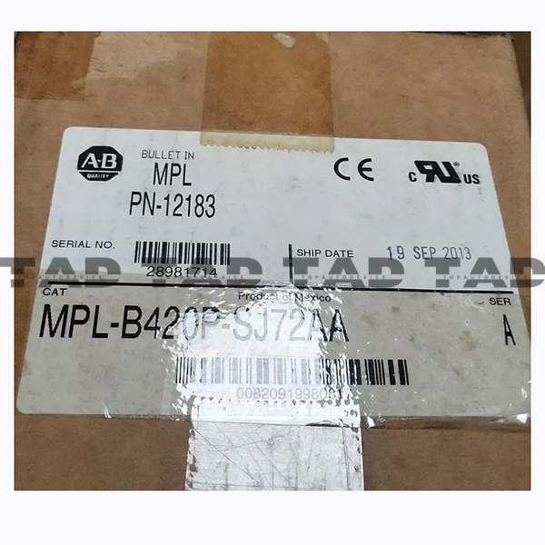 Allen-Bradley MPL-B420P-SJ72AA MP-Series MPL 480V AC Rotary Servo Motor