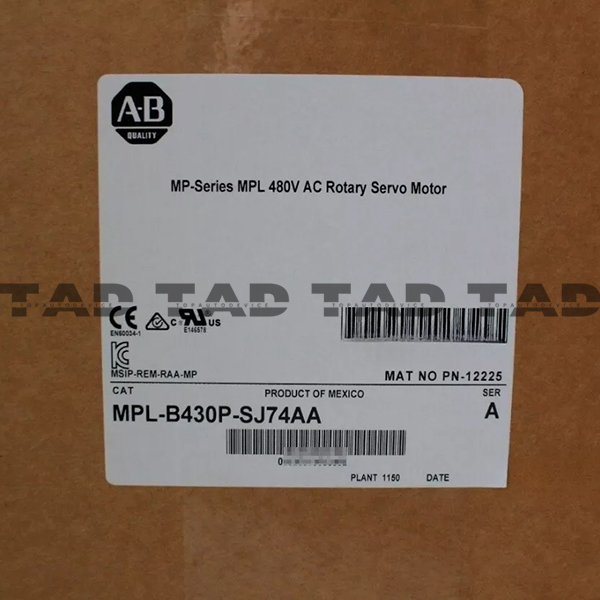 Allen-Bradley MPL-B430P-SJ74AA MP-Series MPL 480V AC Rotary Servo Motor