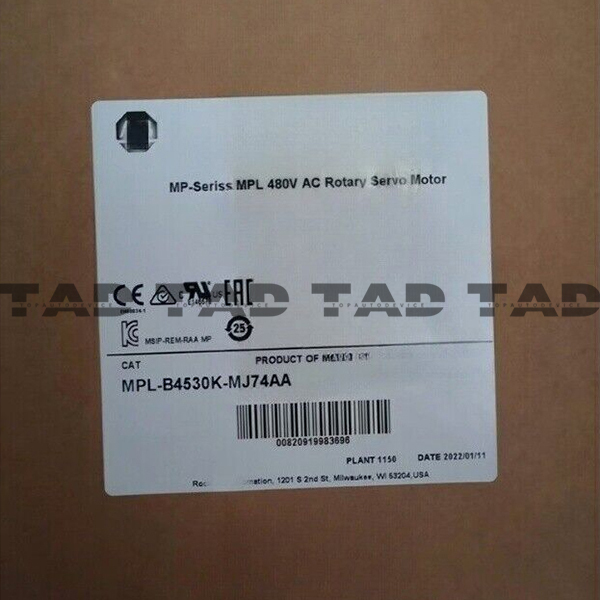 Allen-Bradley MPL-B4530K-MJ74AA MP-Series MPL 480V AC Rotary Servo Motor