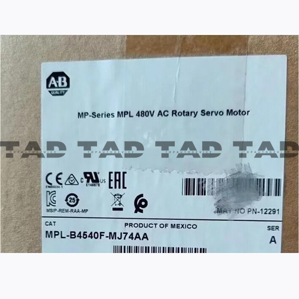 Allen-Bradley MPL-B4540F-MJ74AA MP-Series MPL 480V AC Rotary Servo Motor