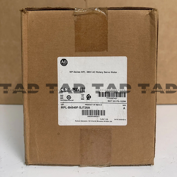 Allen-Bradley MPL-B4540F-SJ72AA MP-Series MPL 480V AC Rotary Servo Motor
