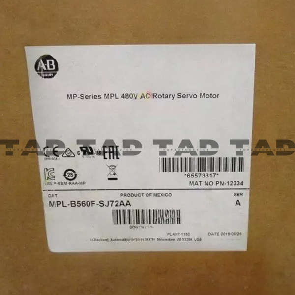 Allen-Bradley MPL-B560F-SJ72AA MP-Series MPL 480V AC Rotary Servo Motor