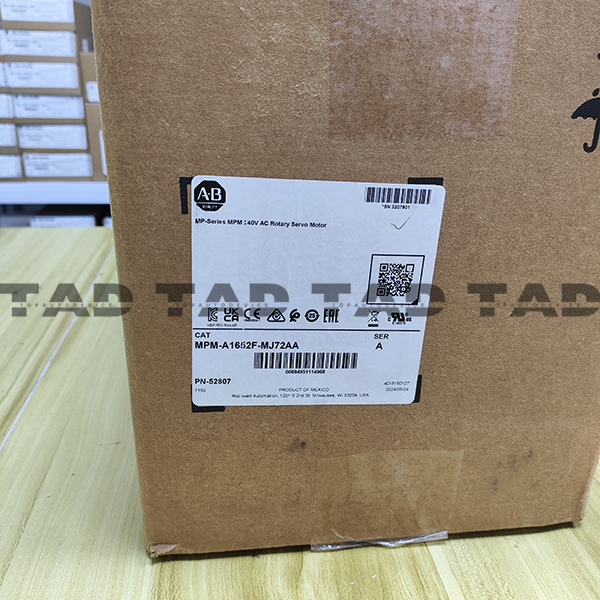 Allen-Bradley MPM-A1652F-MJ72AA MP-Series MPM 240V AC Rotary Servo Motor