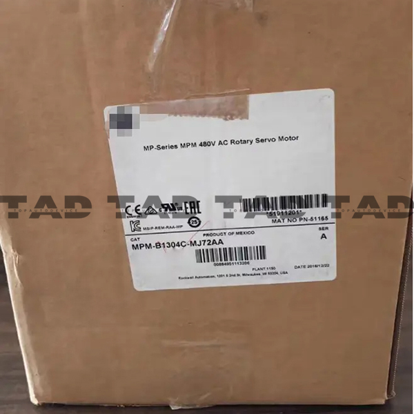 Allen-Bradley MPM-B1304C-MJ72AA  MP-Series MPM 480V AC Rotary Servo Motor