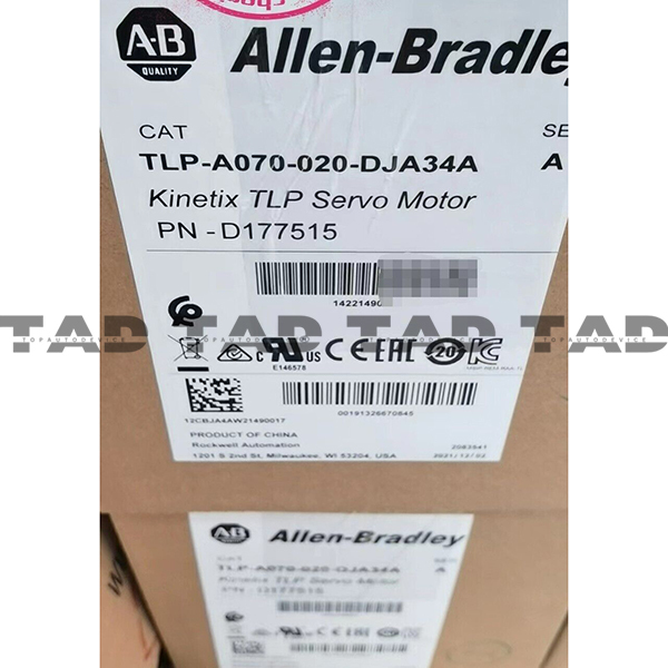 Allen-Bradley TLP-A070-020-DJA34A Kinetix TLP Servo Motor