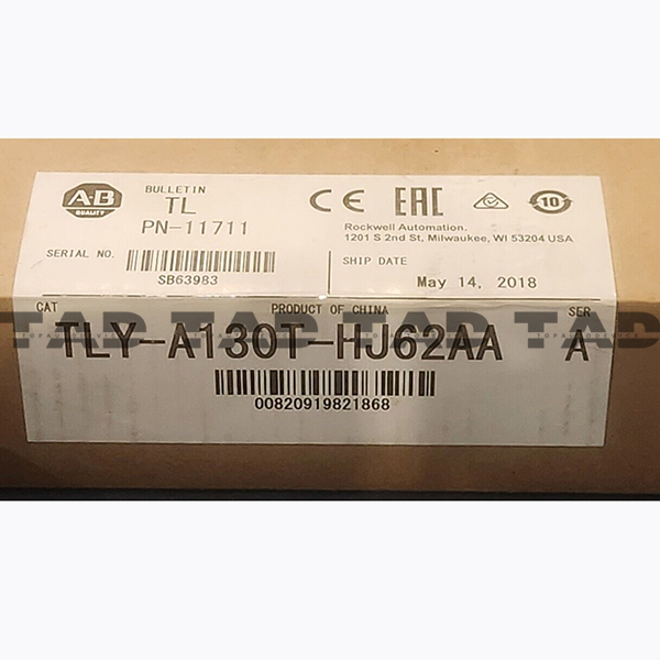 Allen-Bradley TLY-A130T-HJ62AA TL-Series TLY 240V AC Rotary Servo Motor