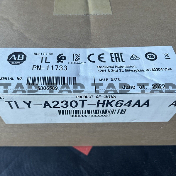 Allen-Bradley TLY-A230T-HK64AA TL-Series TLY 240V AC Rotary Servo Motor