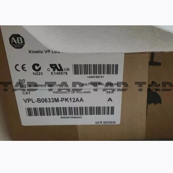 Allen-Bradley VPL-B0633M-PK12AA Kinetix VP Low Inertia Servo Motor