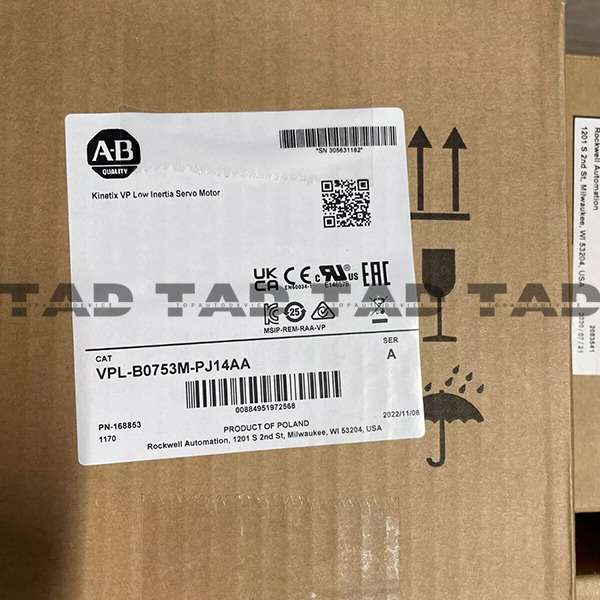 Allen-Bradley VPL-B0753M-PJ14AA Kinetix VP Low Inertia Servo Motor