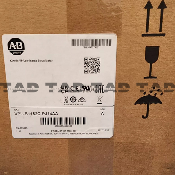 Allen-Bradley VPL-B1152C-PJ14AA Kinetix VP Low Inertia Servo Motor