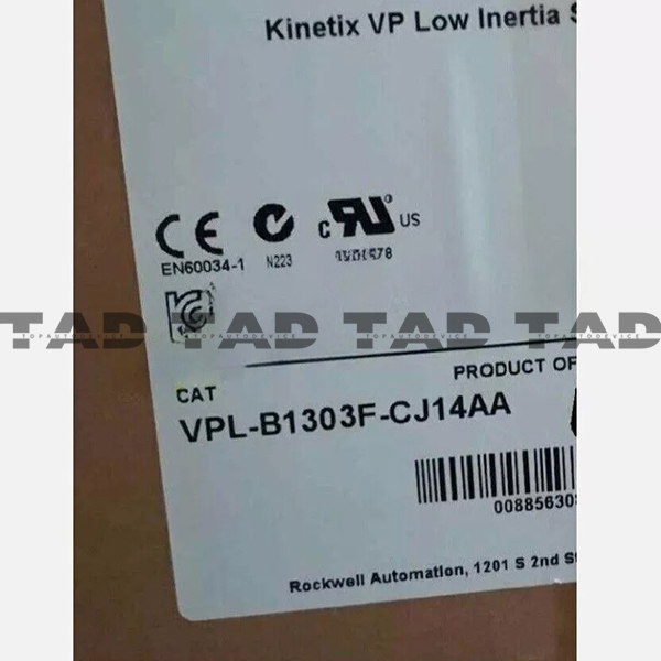 Allen-Bradley VPL-B1303F-CJ14AA Kinetix VP Low Inertia Servo Motor
