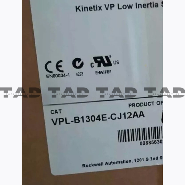 Allen-Bradley VPL-B1304E-CJ12AA Kinetix VP Low Inertia Servo Motor