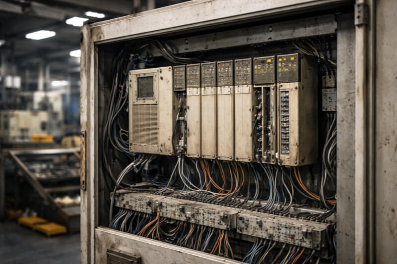 Legacy PLC system approaching end of life in an industrial automation environment
