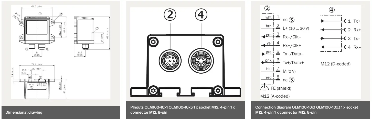 olm100-1001 Technical Drawing