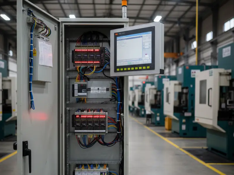 PLC failure causing production downtime in an industrial automation system