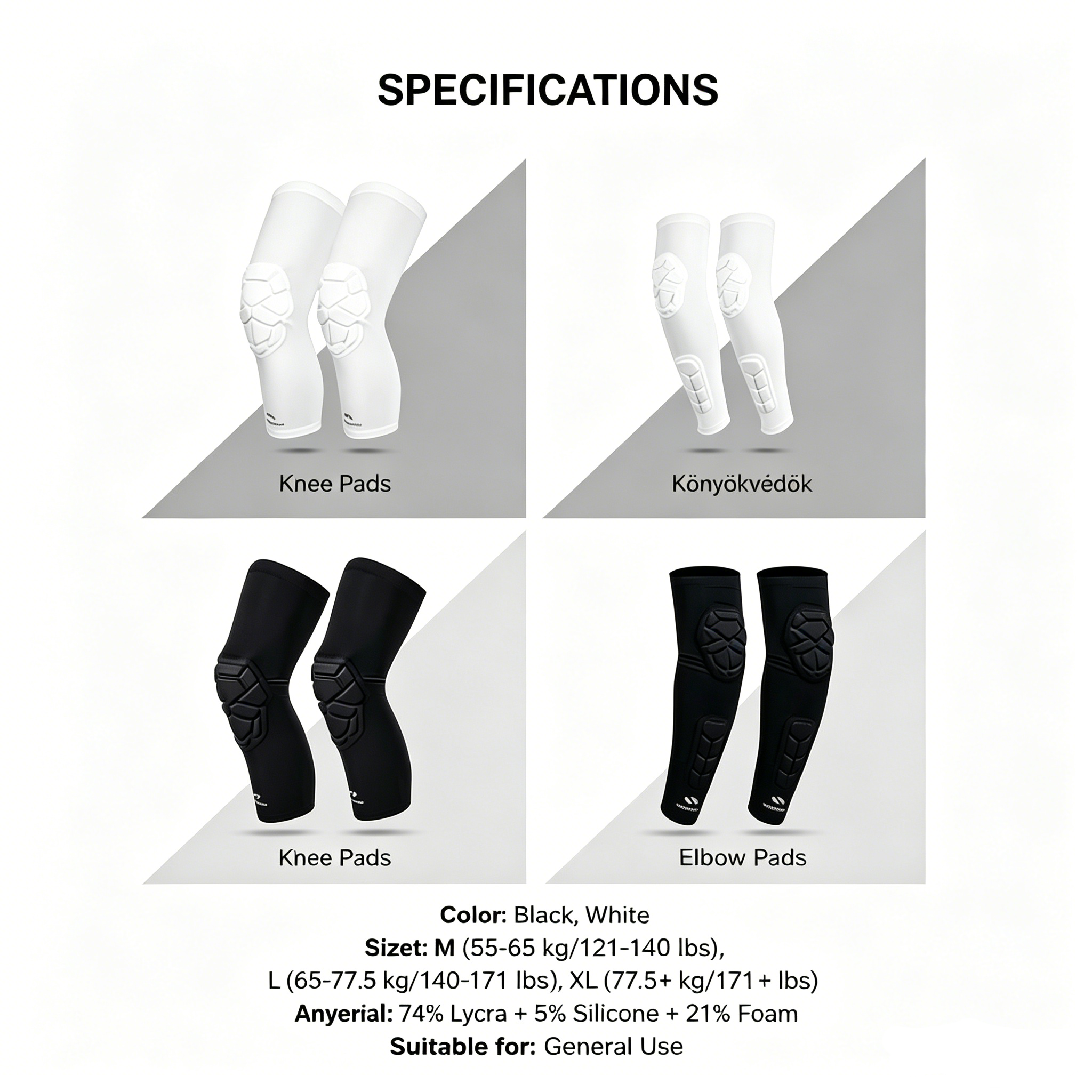 💪✨ High-performance knee protector set | Anti-slip, breathable, joint support 🏀🏃‍♂️