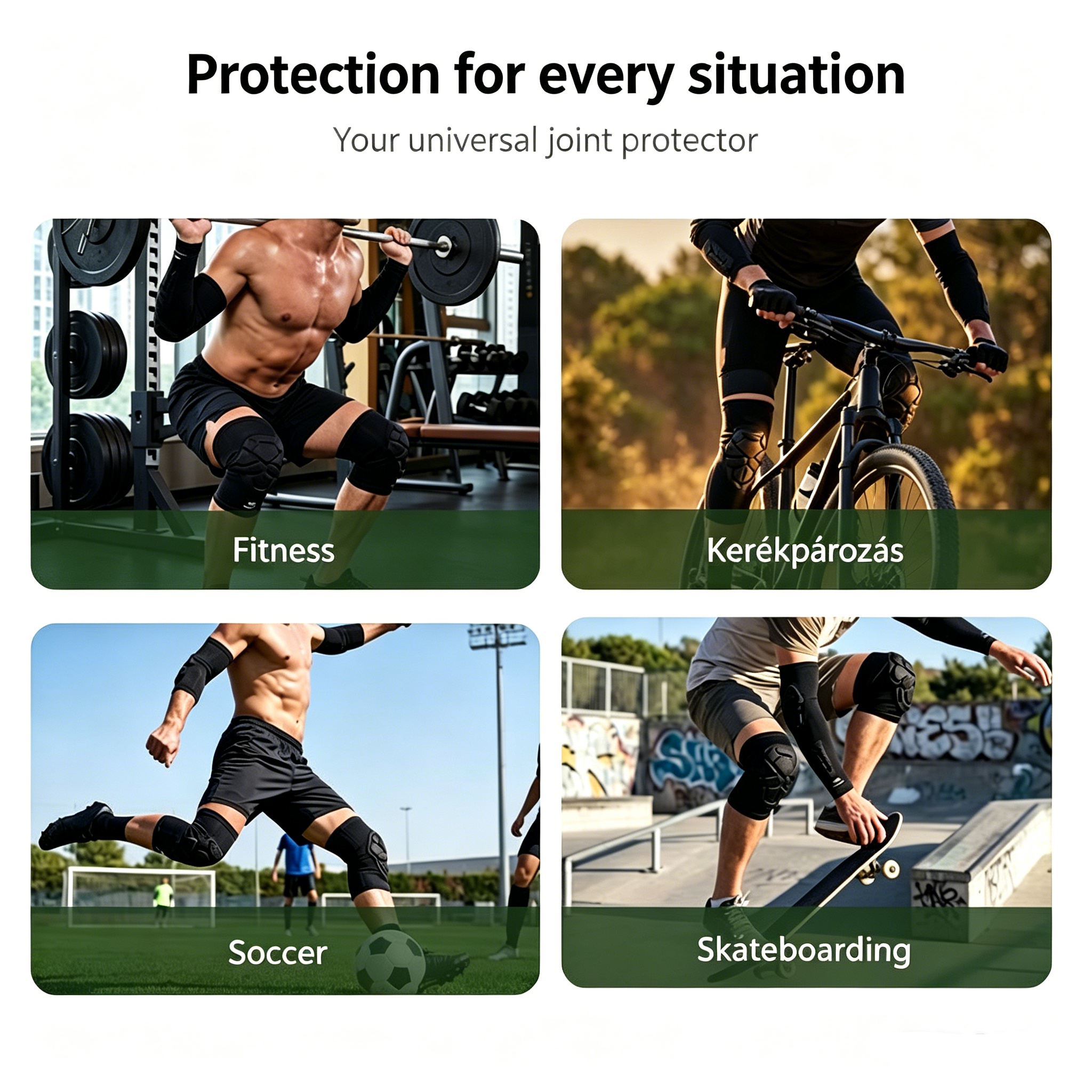💪✨ High-performance knee protector set | Anti-slip, breathable, joint support 🏀🏃‍♂️