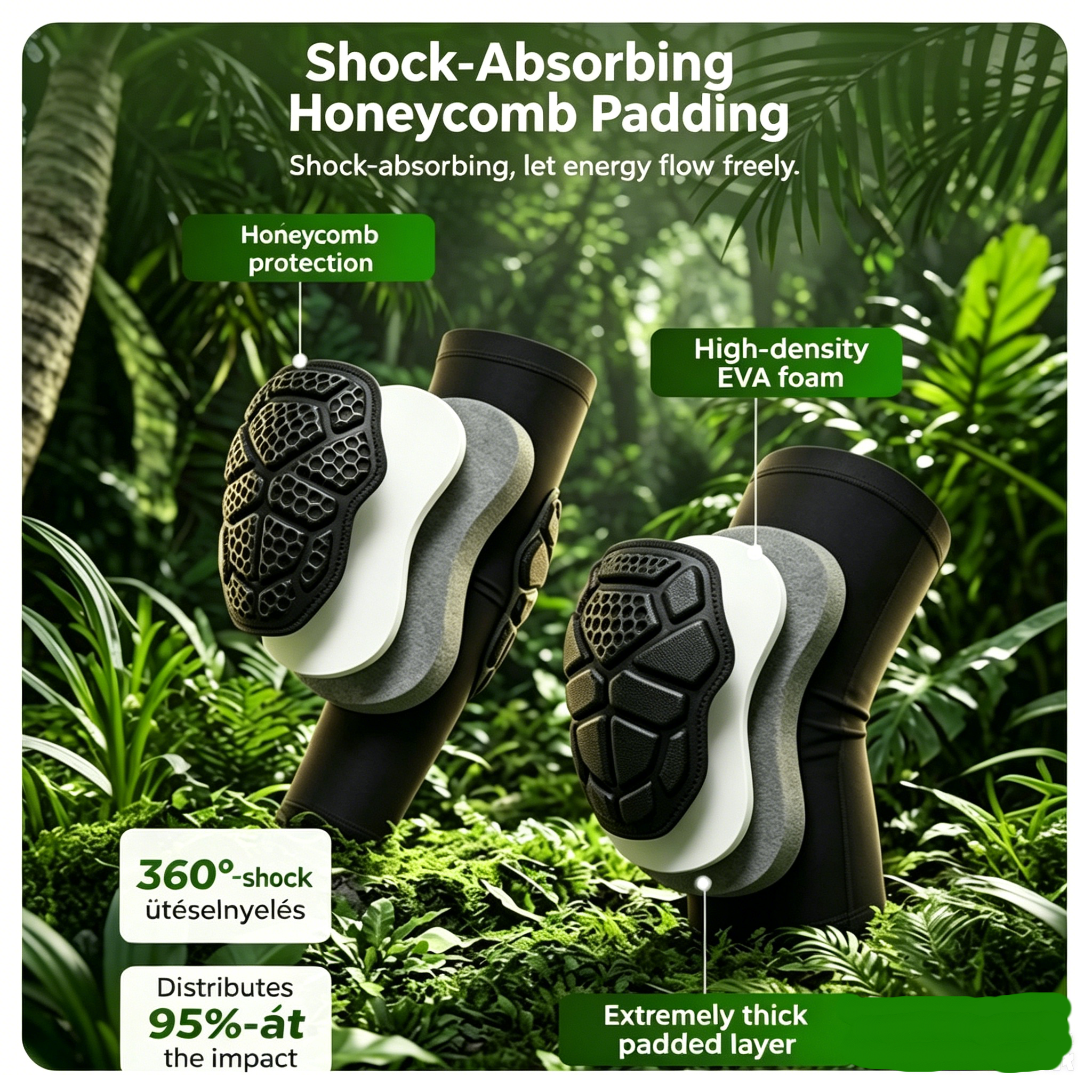 💪✨ High-performance knee protector set | Anti-slip, breathable, joint support 🏀🏃‍♂️