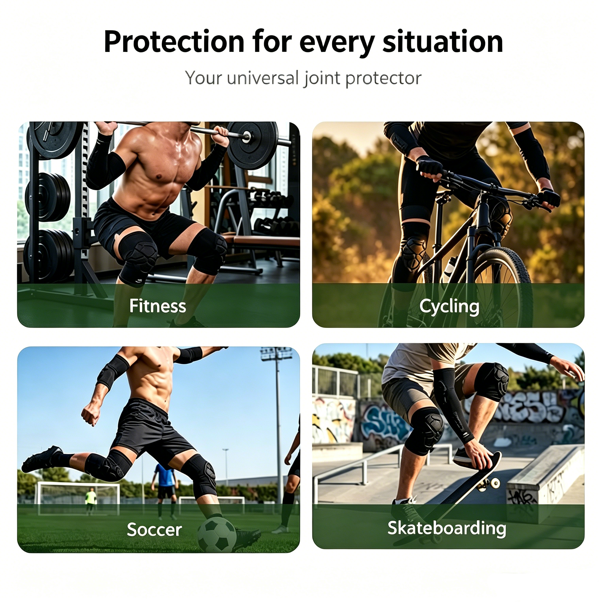 💪✨ High-performance knee protector set | Anti-slip, breathable, joint support 🏀🏃‍♂️
