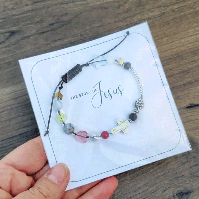 Handmade Story of Jesus Beaded Bracelet