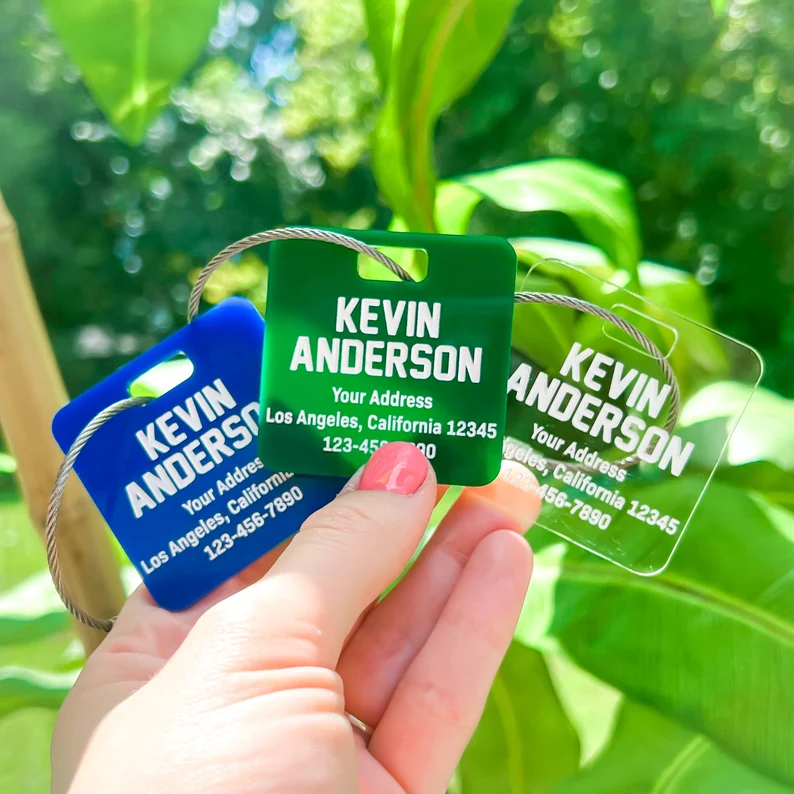 Personalized Address Name Tag