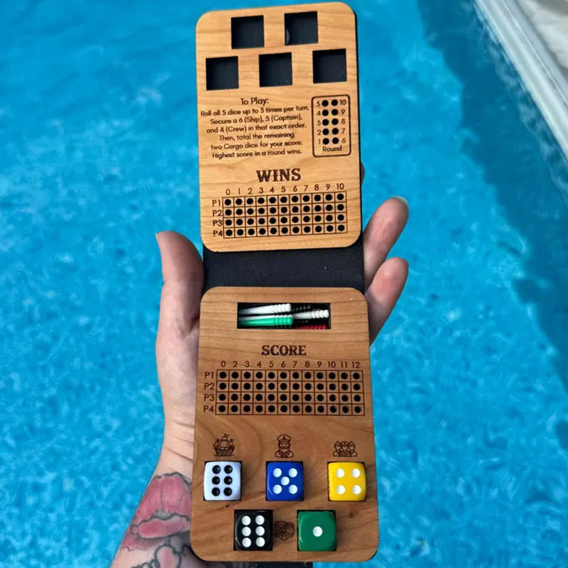 Ship, Captain, Crew Travel Dice Game