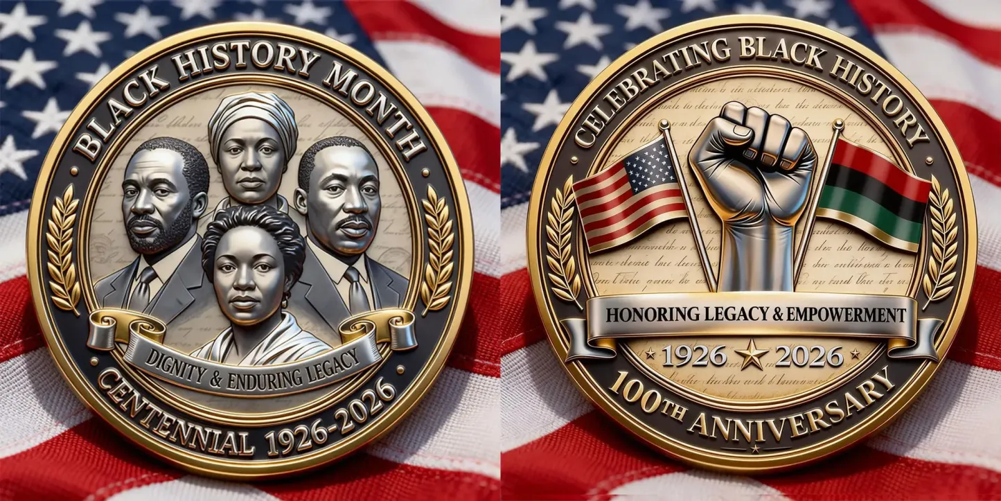 Black History Month – 100 Years Commemorative Coin (1926–2026)