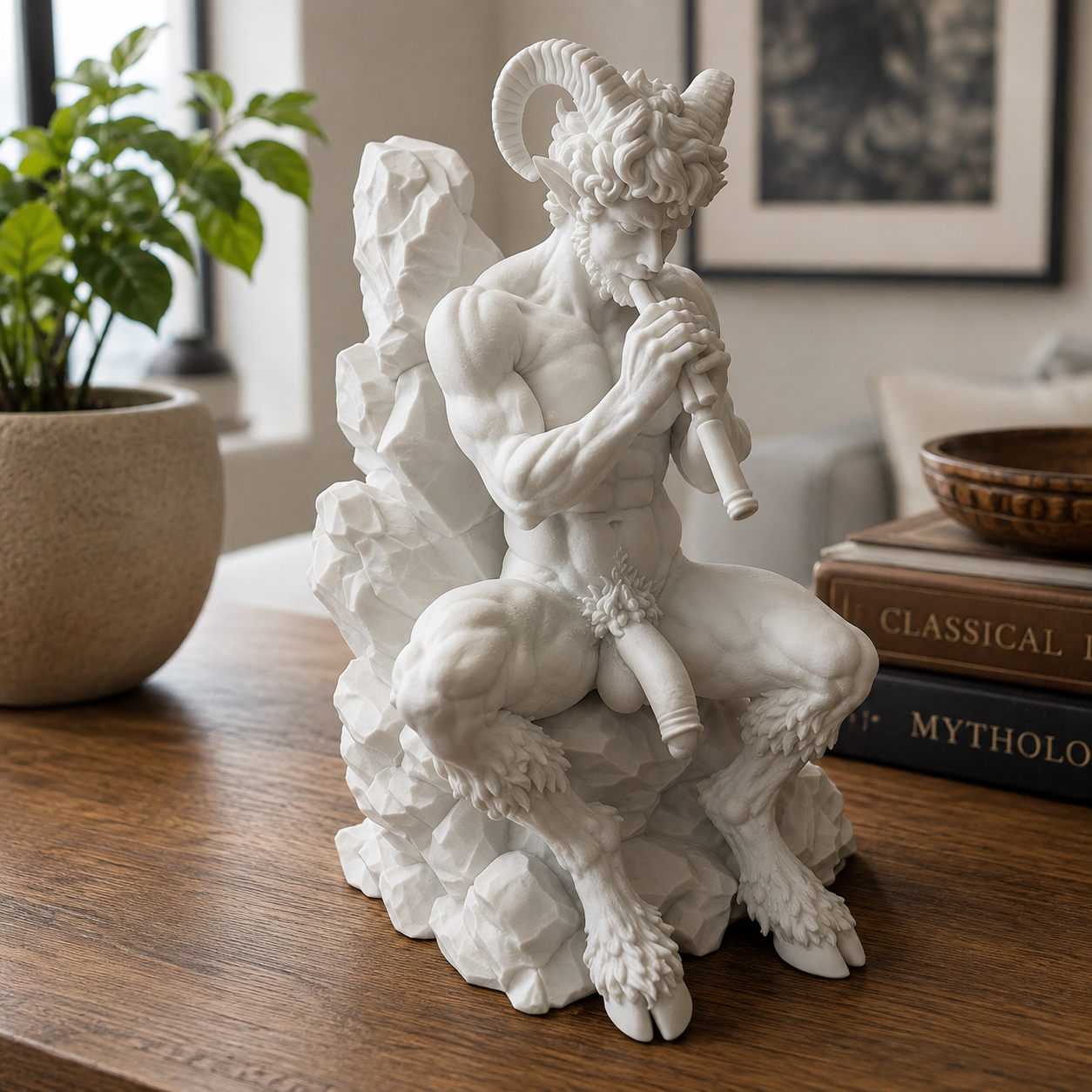Classical Flute Statue