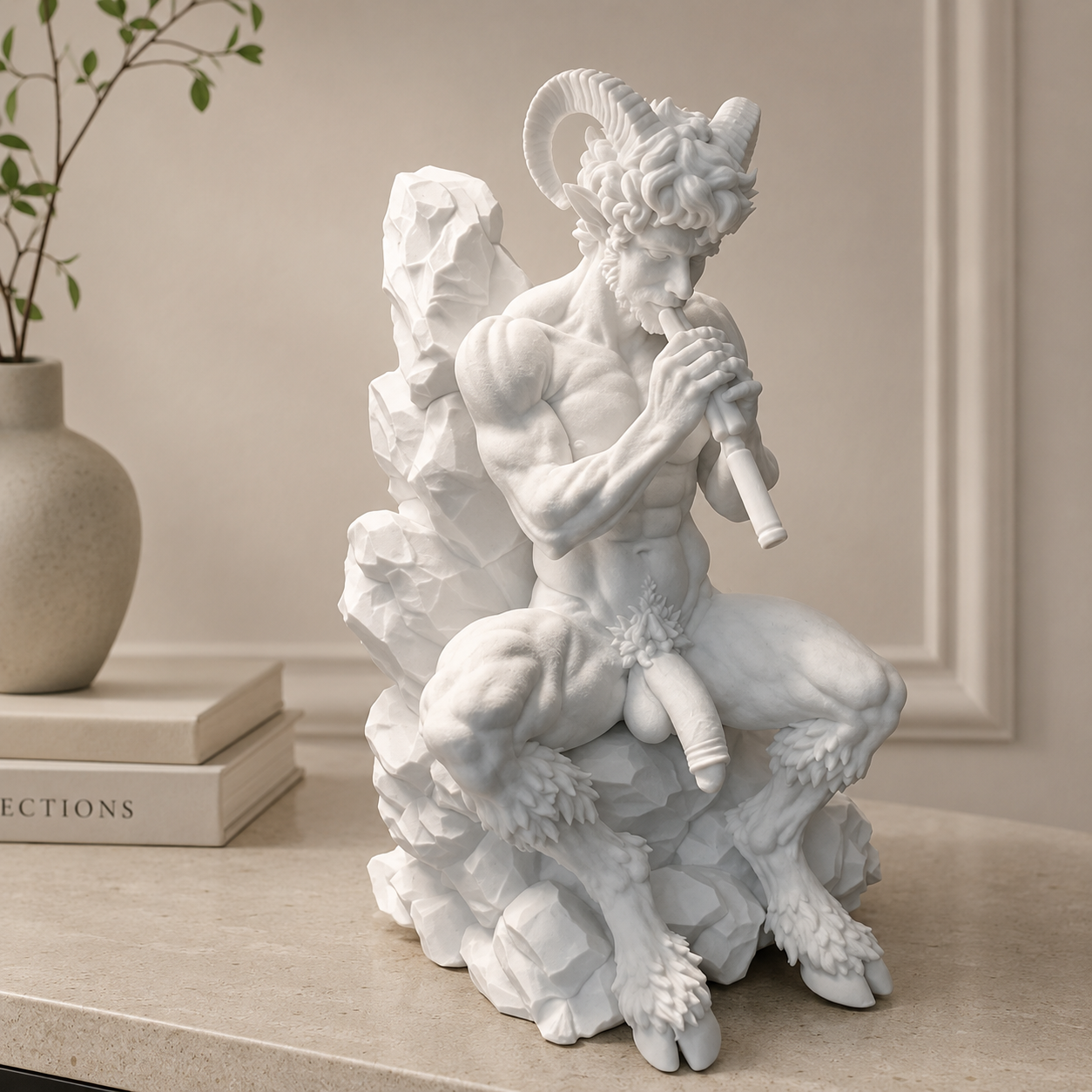 Classical Flute Statue