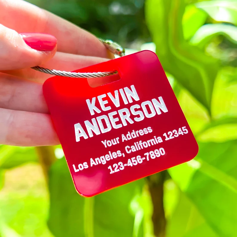 Personalized Address Name Tag