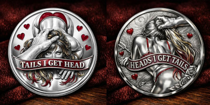 🌹Early Valentine Sale 60% OFF -❤Heads I Get Tail / Tails I Get Head Commemorative Coin