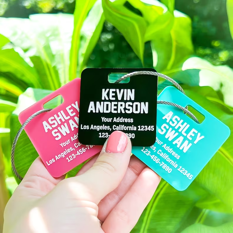 Personalized Address Name Tag