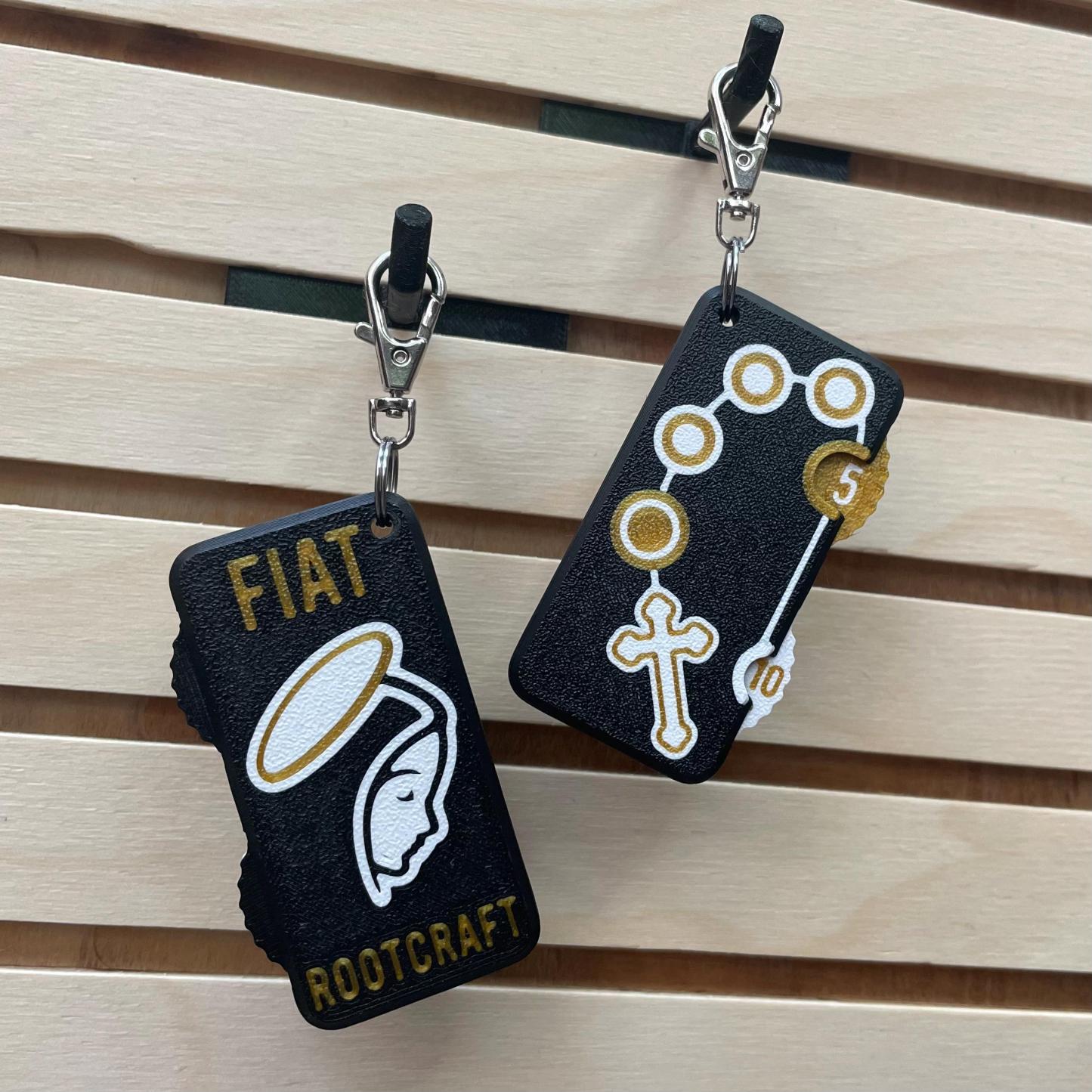 Rosary Counter Fidget Keychain