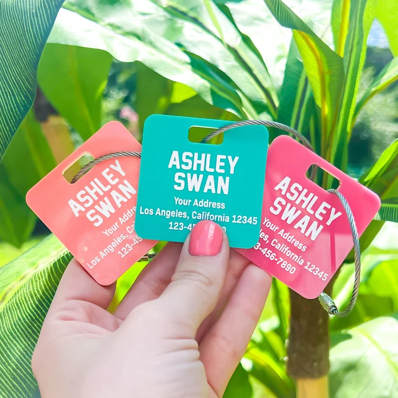 Personalized Address Name Tag