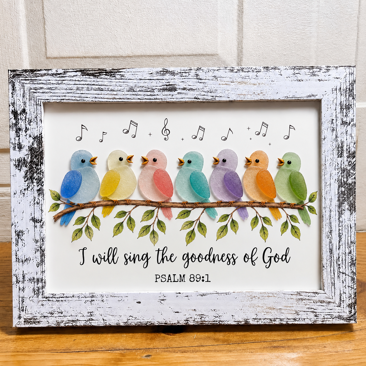 🌊Last Day 60% OFF - Christian Sea Glass Bird Art