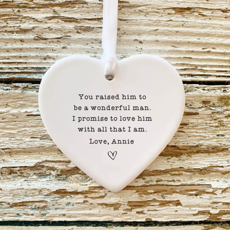 Personalized Wedding Ornament Gift