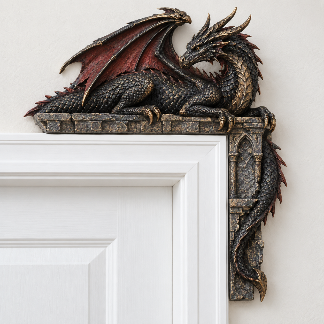 Gothic Dragon Door Topper