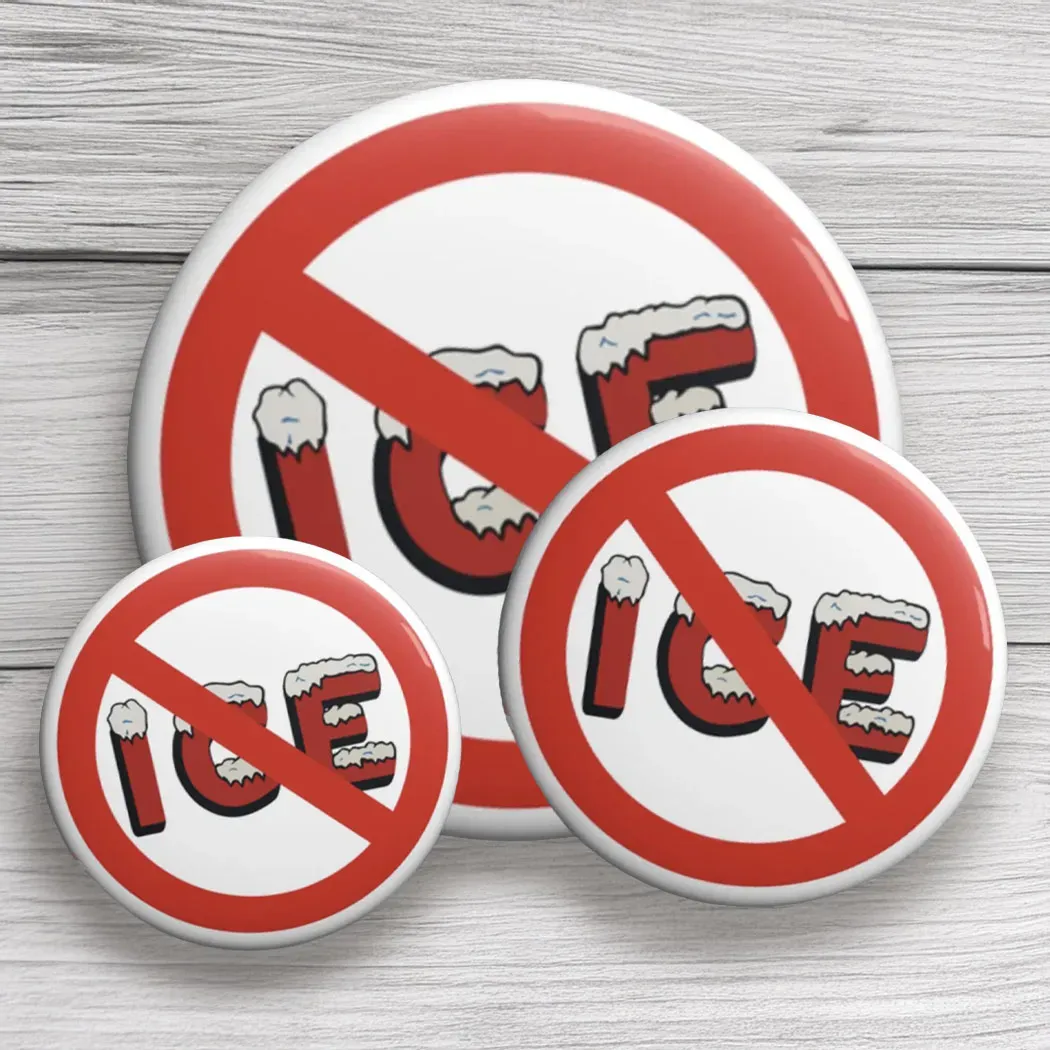 No ICE Button – Anti-ICE Protest Pin