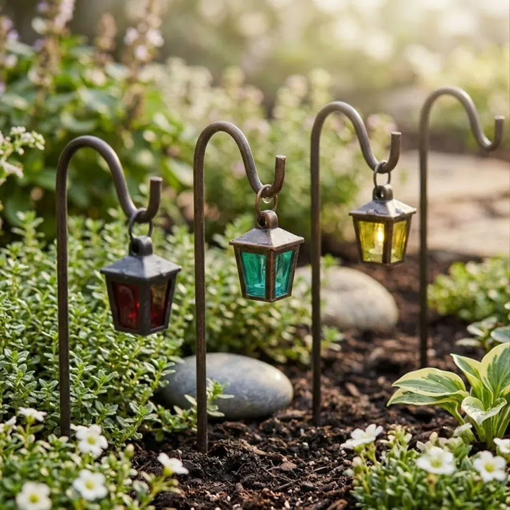 Whimsical Miniature Enchanted Garden Lanterns