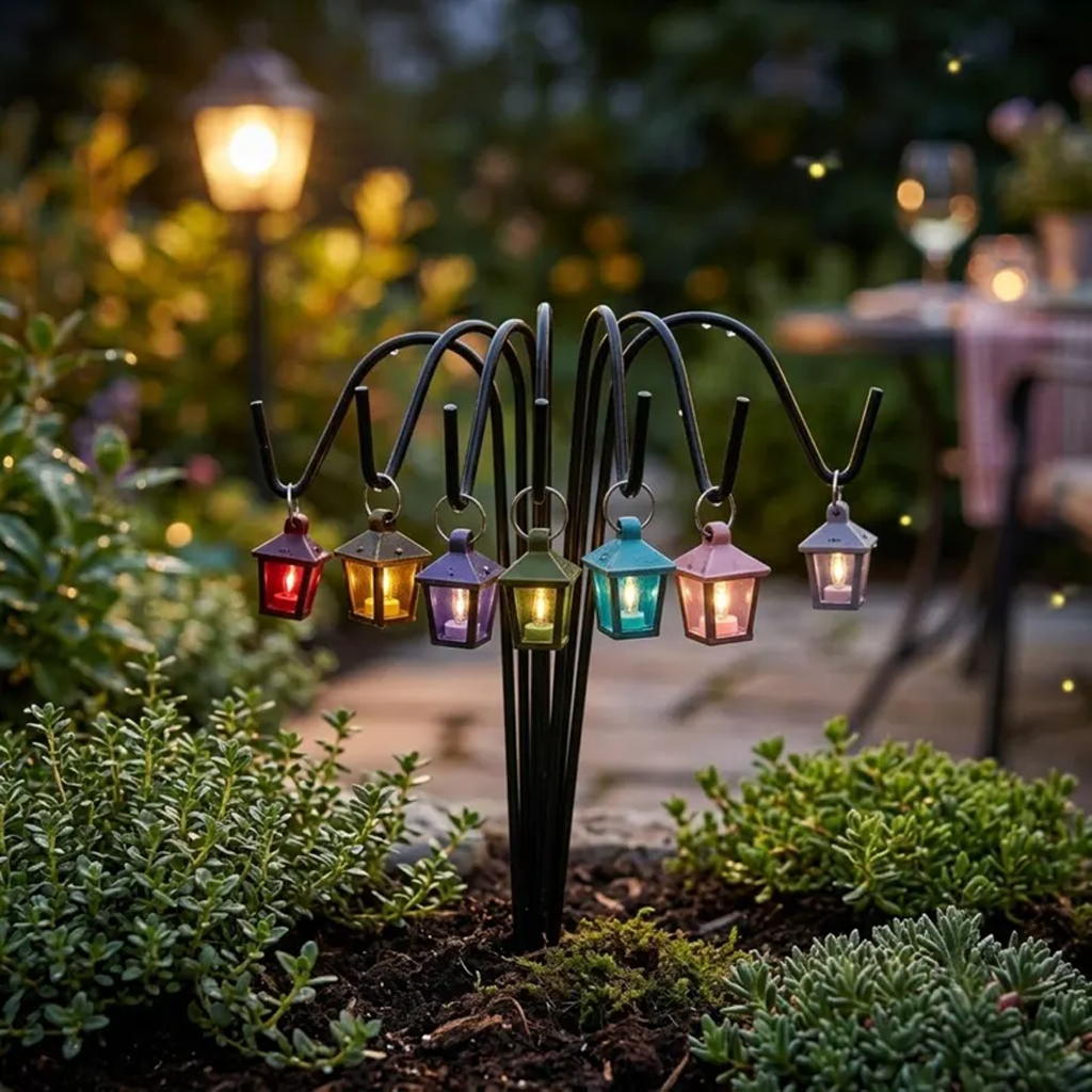 Whimsical Miniature Enchanted Garden Lanterns
