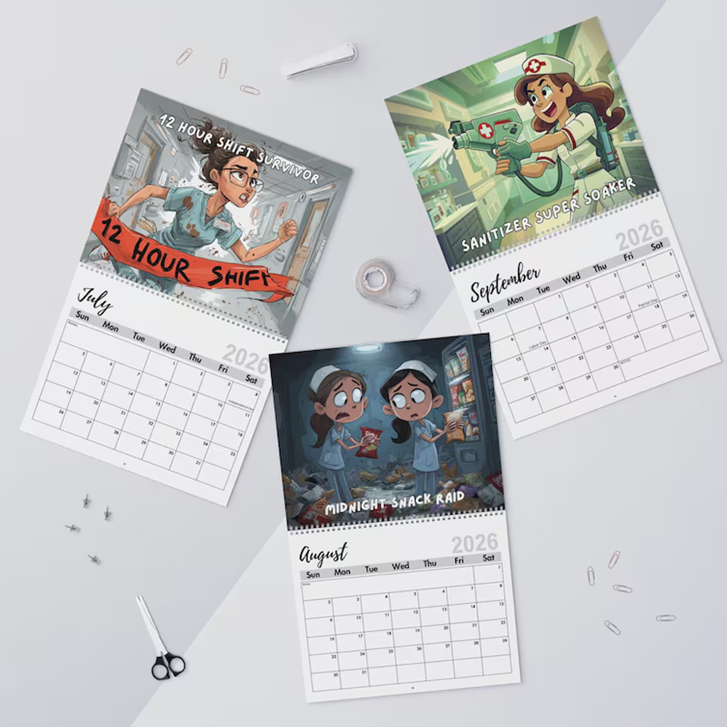 2026 "Shift Happens" Funny Nurses Calendar