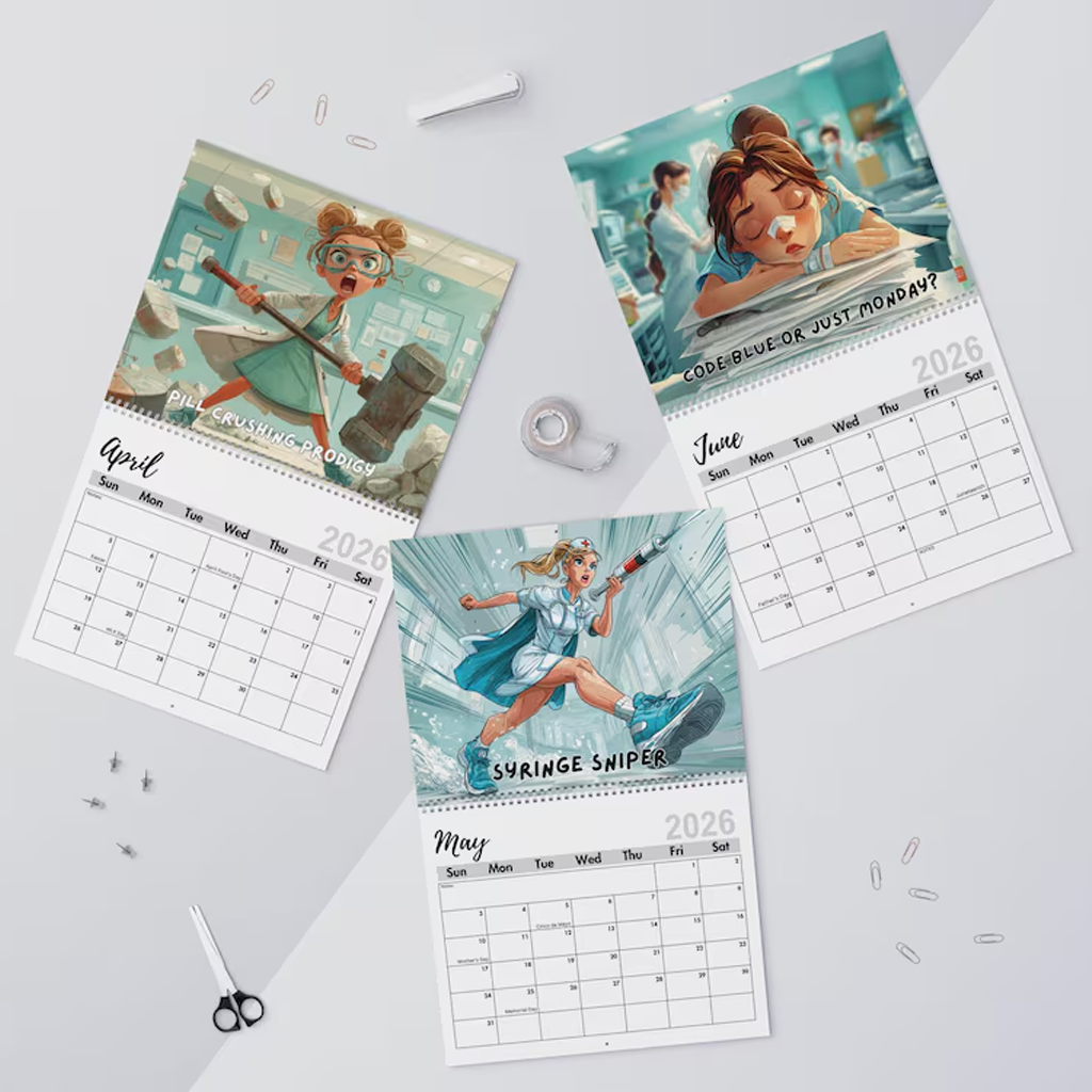 2026 "Shift Happens" Funny Nurses Calendar