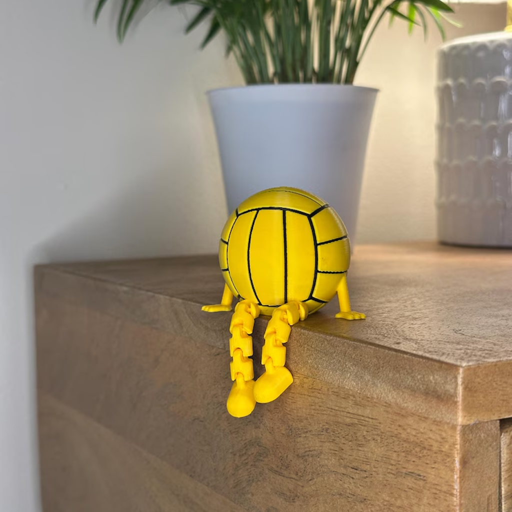 3D-Printed Articulated Sports Ball Buddy