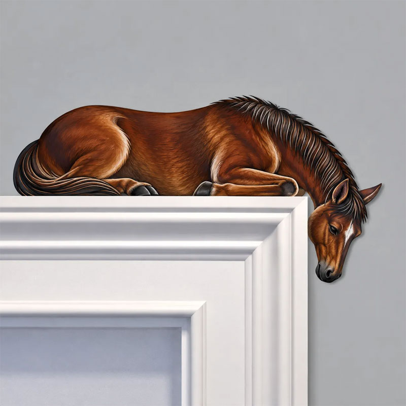 Wooden Horse Door Topper