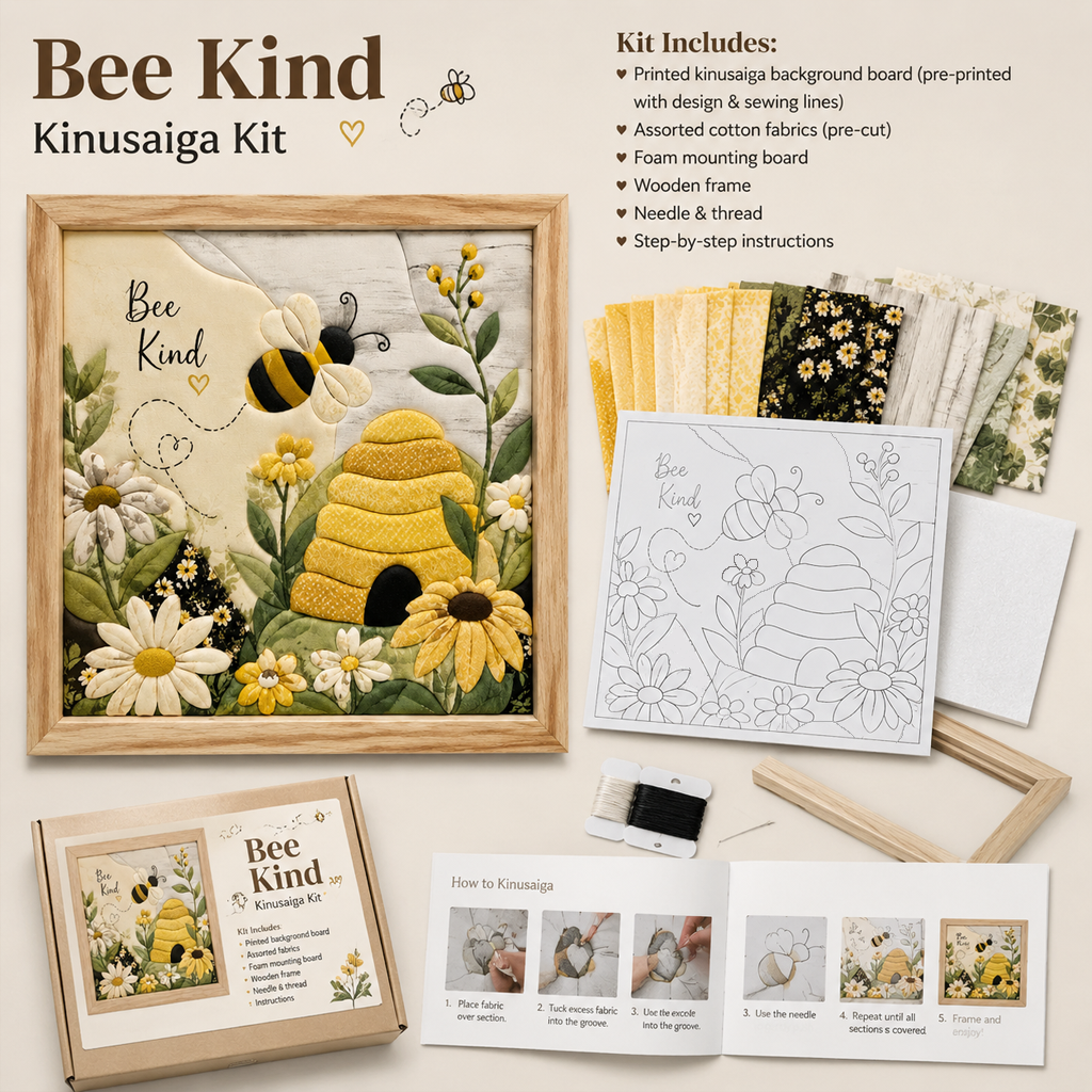 Inspiring Bee Kind Kinusaiga Craft Kit
