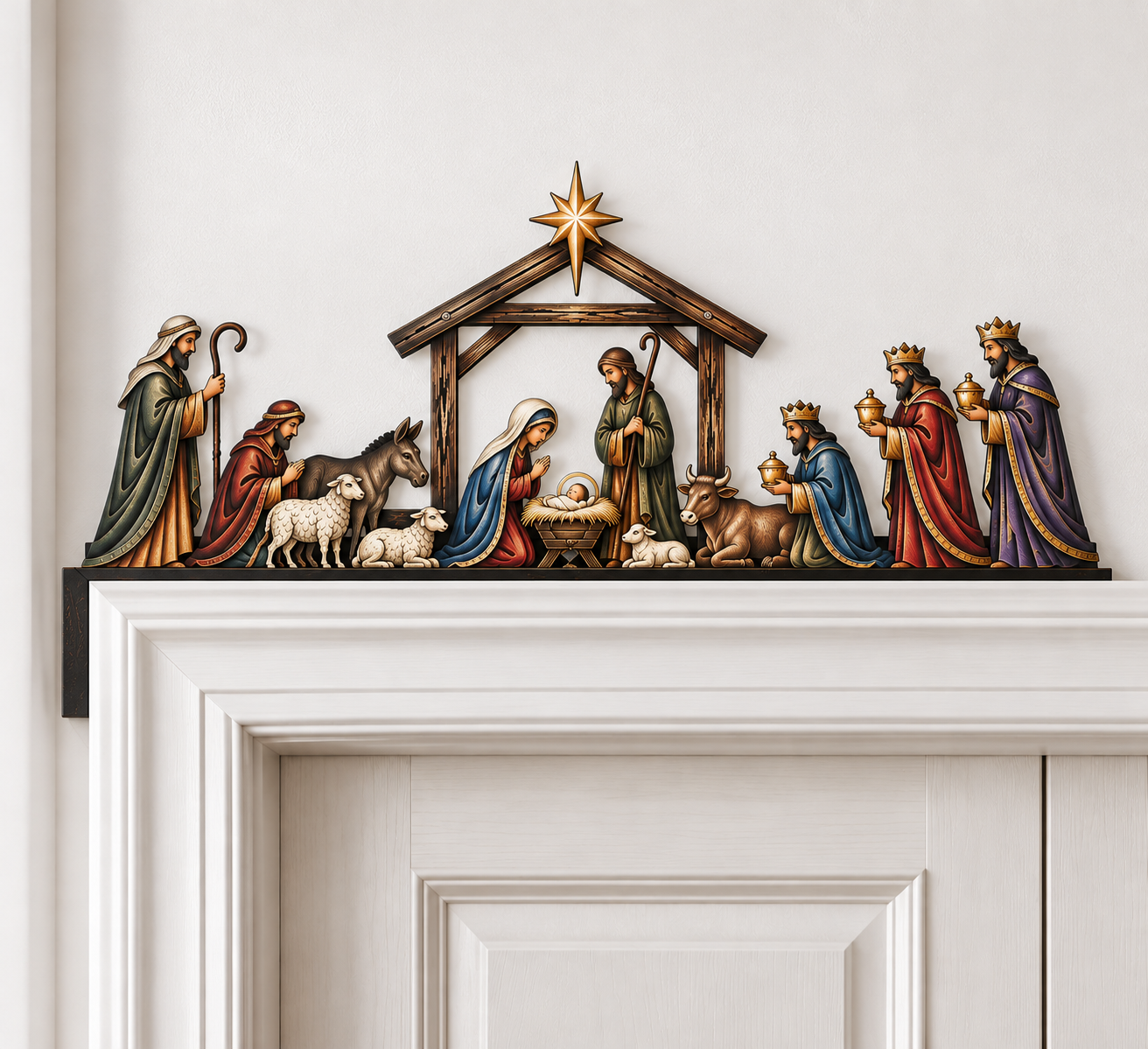 Nativity Scene Door Topper