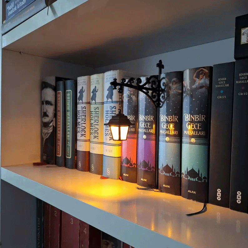 Library Lantern-Decorative Bookshelf Lighting