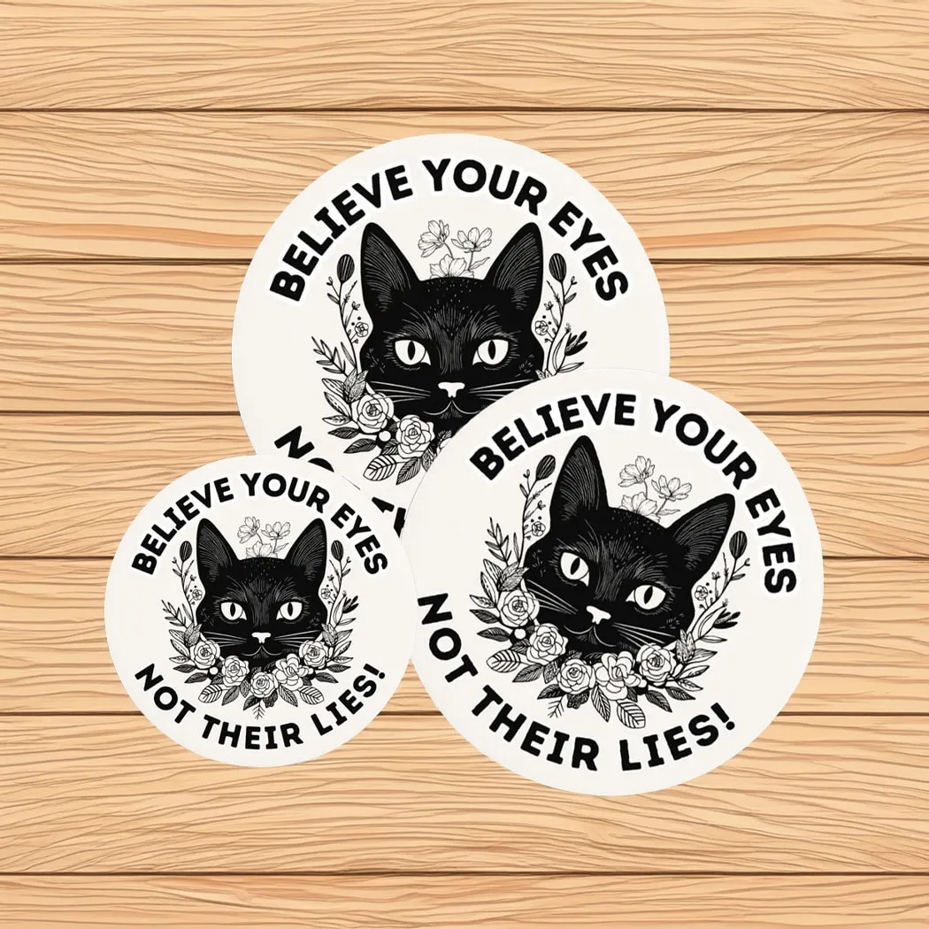 ABOLISH ICE Believe your Eyes Not their Lies Button