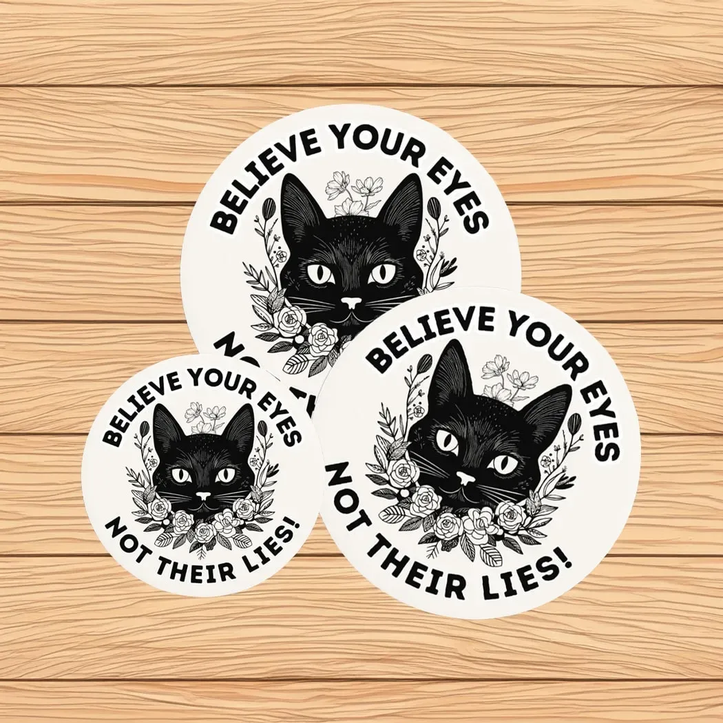 ABOLISH ICE Believe your Eyes Not their Lies Button