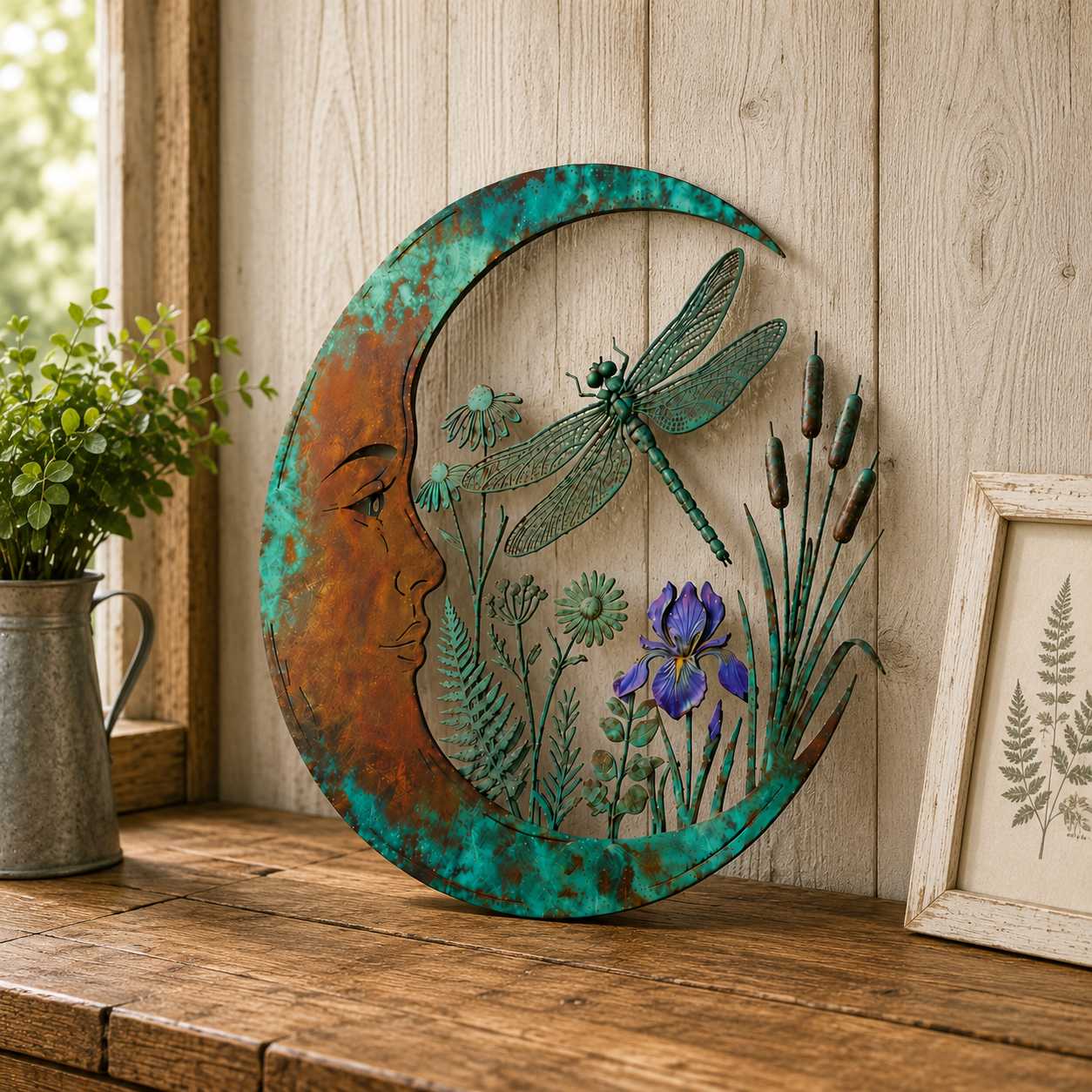Dragonfly Moon Wall Decor